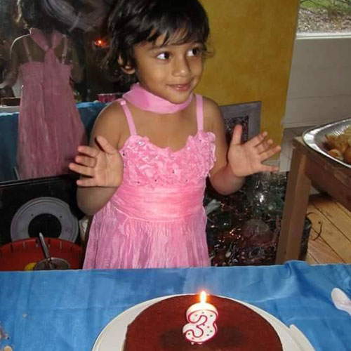 Petite fille Gateau